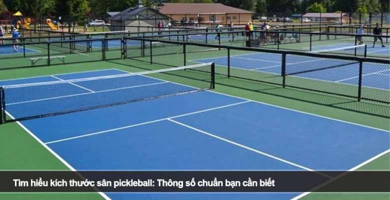 Tìm hiểu kích thước sân pickleball: Thông số chuẩn bạn cần biết